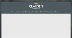 Desktop Screenshot of clausen-catering.de