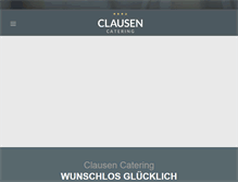 Tablet Screenshot of clausen-catering.de